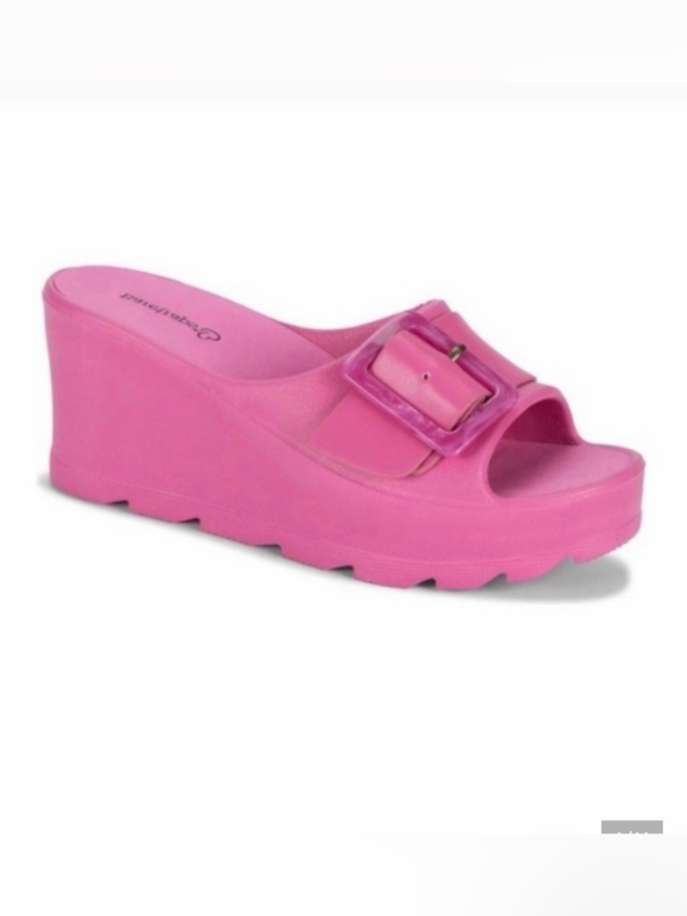 Baretraps Britney Wedge Slip-On Orchid Glow Sandal Size 9 NEW